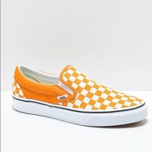 Dark Cheddar Checker Vans Women’s Size 8